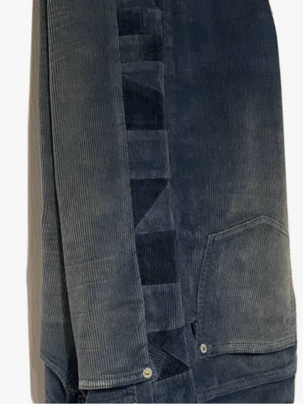 Pilcro Women’s Patchwork Corduroy Pants in Navy Blue